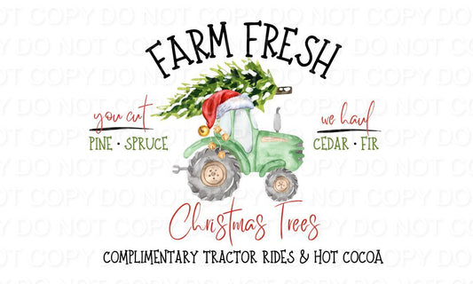 Farm Fresh Christmas Trees with Green Tractor (Direct To Film)