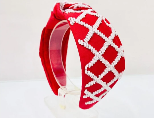 Criss Cross Seed Bead Headband