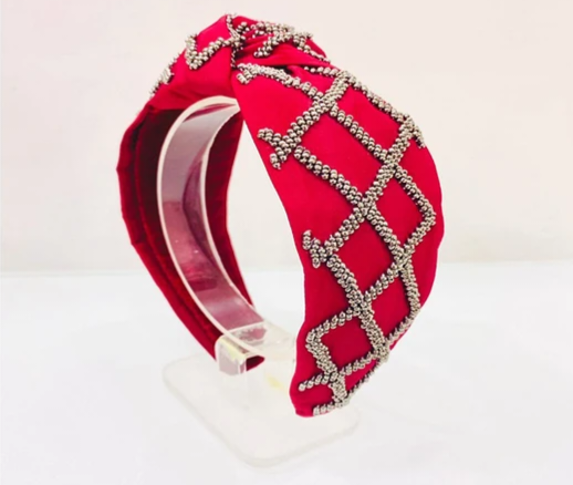 Criss Cross Seed Bead Headband