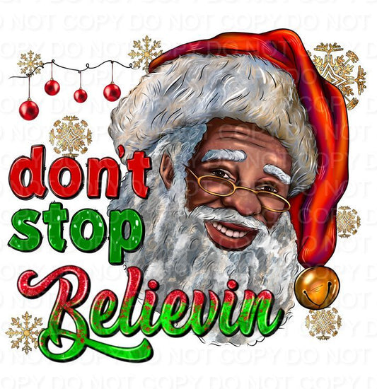 Don’t Stop Believin’ Black Santa (Direct To Film)