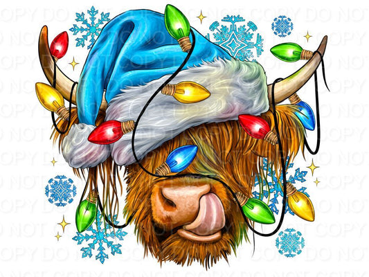 Christmas Cow Blue Hat (Direct To Film)