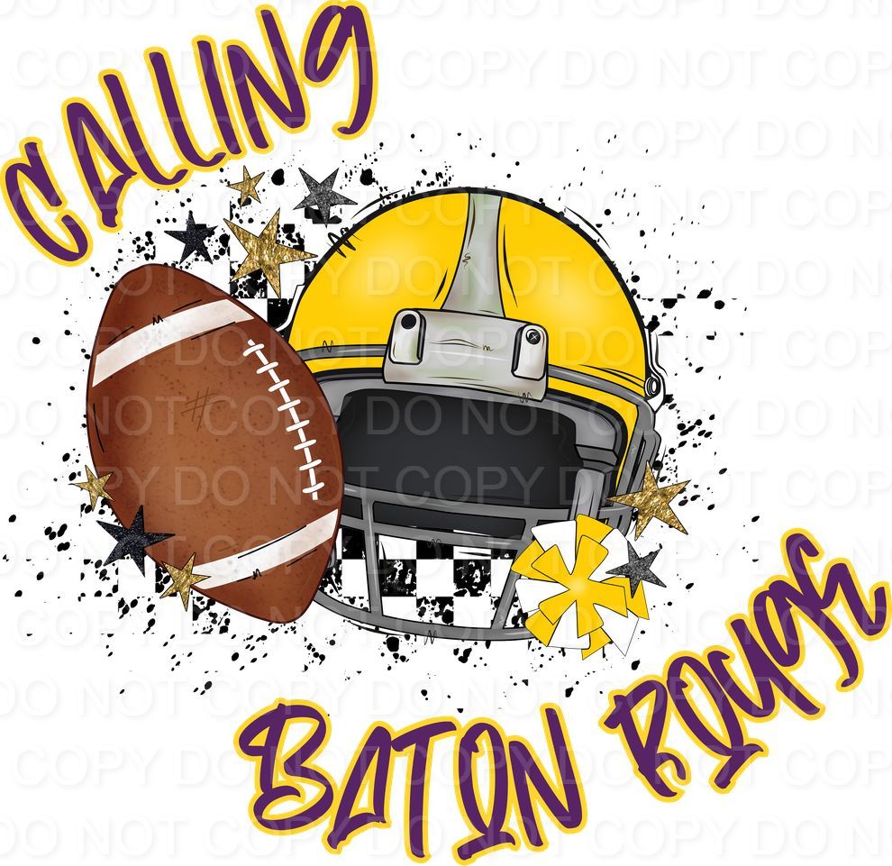 Calling Baton Rouge Helmet and Football (Direct To Film)