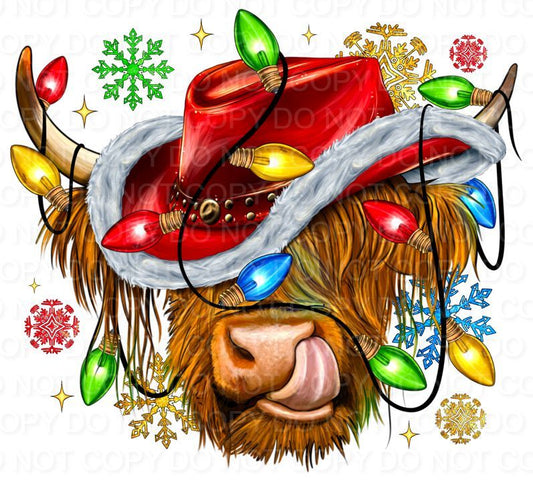 Christmas Cow with Cowboy Hat (Direct To Film)