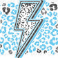 Lightning Bolt and Leopard Background Custom Mascots 1 (Direct To Film)