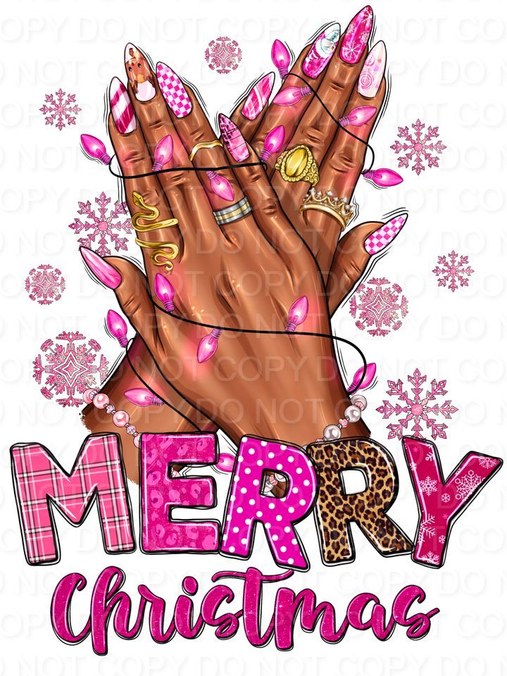 Merry Christmas Pink Nails (Direct To Film)