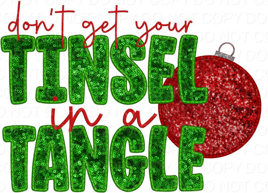 Don't Get Your Tinsel in a Tangle Faux Sequins (Direct To Film)