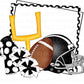 Football Frame with Goal Post, Helmet, and Cheer (Direct To Film)