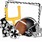 Football Frame with Goal Post, Helmet, and Cheer (Direct To Film)