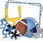 Football Frame with Goal Post, Helmet, and Cheer (Direct To Film)