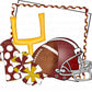 Football Frame with Goal Post, Helmet, and Cheer (Direct To Film)