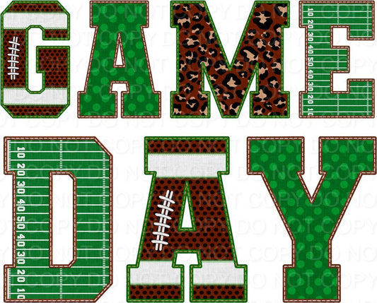 Game Day Faux Applique (Direct To Film)