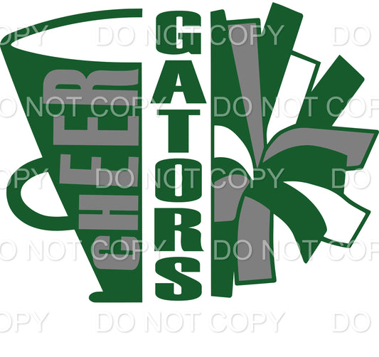 Green Gators Megaphone Pom Pom (Direct To Film)