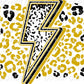 Lightning Bolt and Leopard Background Custom Mascots 1 (Direct To Film)