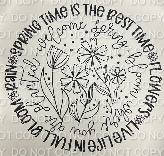 Spring Time is the Best Time Single Color (Adult)