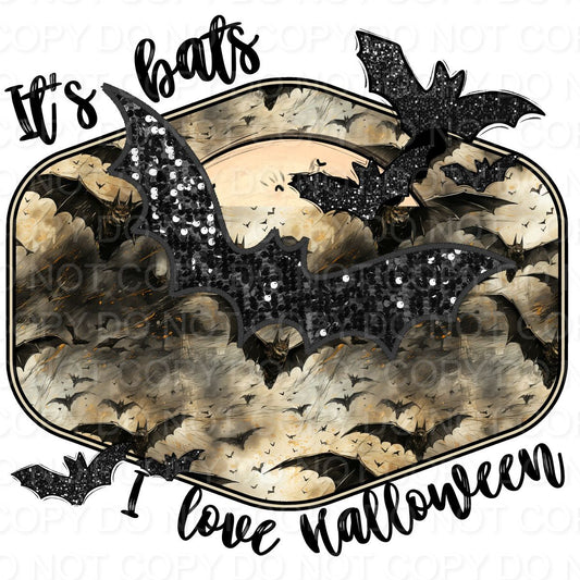 It's Bats I Love Halloween Faux Sequins (Direct To Film)