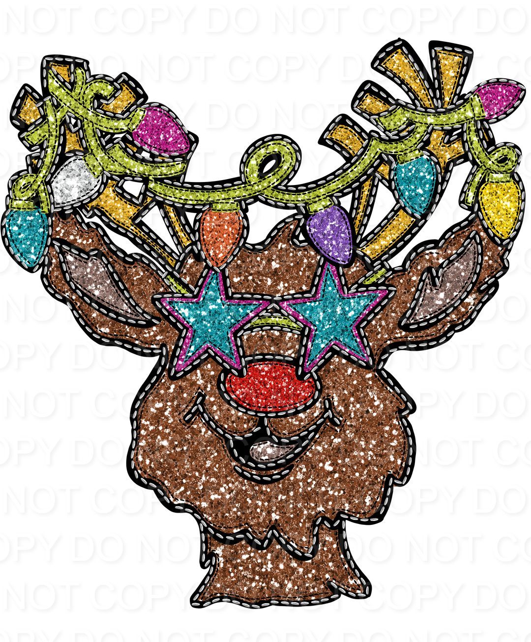 Reindeer Faux Glitter (Direct To Film)