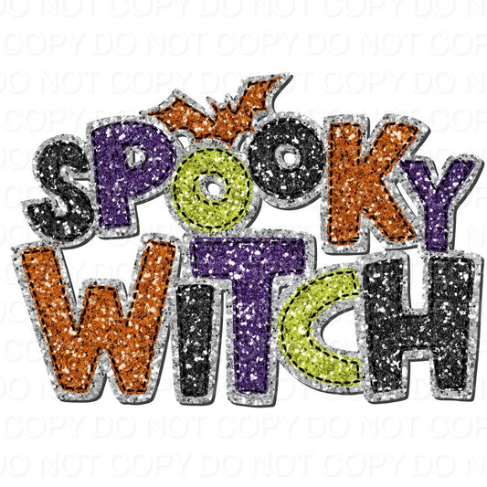 Spooky Witch Faux Glitter (Direct To Film)