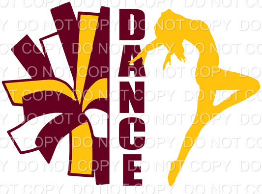 THS Dance Crimson and Gold (Sublimation)