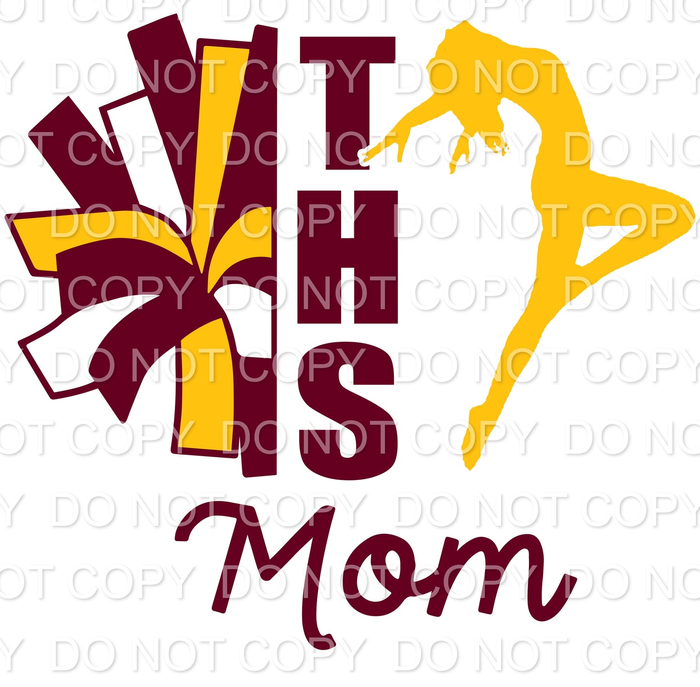 THS Mom with Dancer Crimson and Gold (Sublimation)