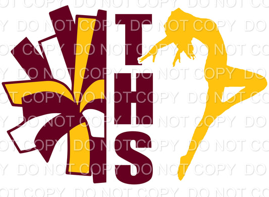 THS with Dancer Crimson and Gold (Sublimation)