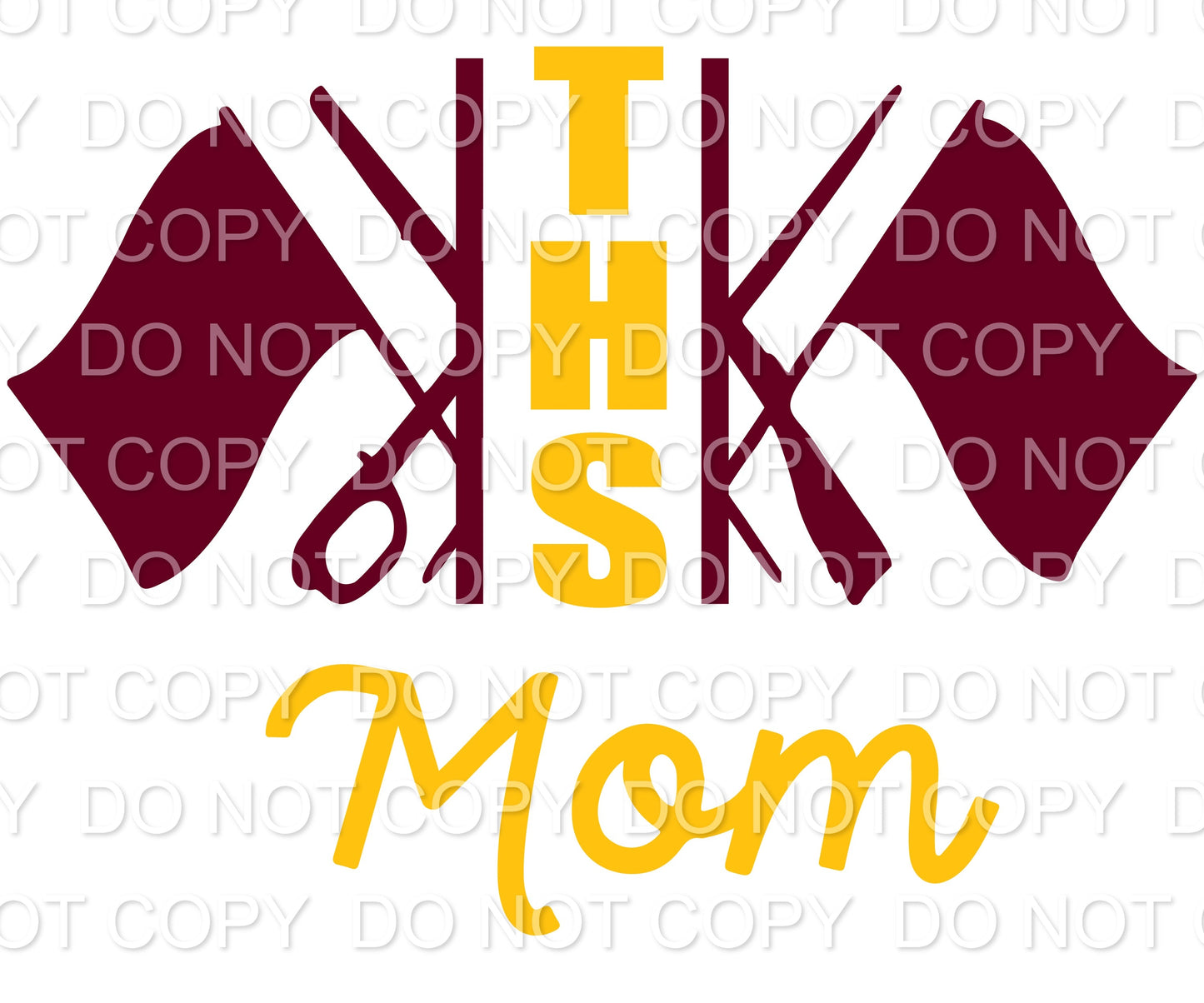 THS Crimson and Gold Guard Mom THS (Sublimation)