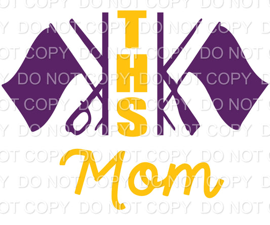 THS Purple and Gold Guard Mom THS (Direct To Film)