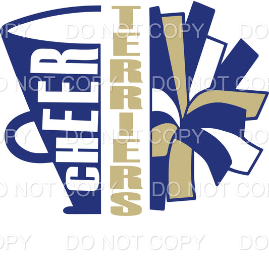 Terriers Megaphone Pom Pom (Sublimation)