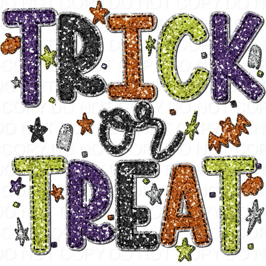 Trick or Treat Faux Glitter (Direct To Film)