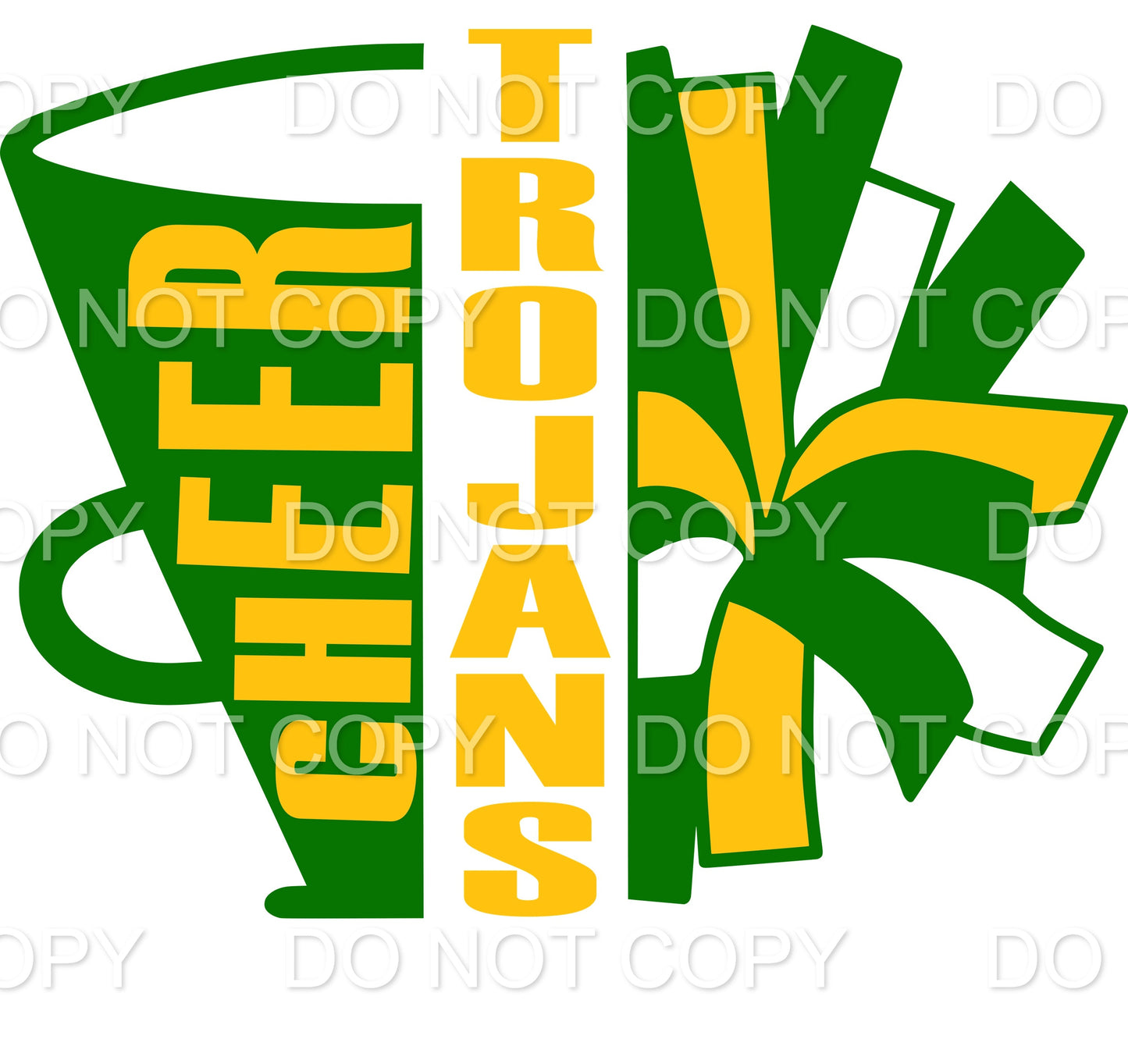 Trojans Megaphone Pom Pom (Sublimation)