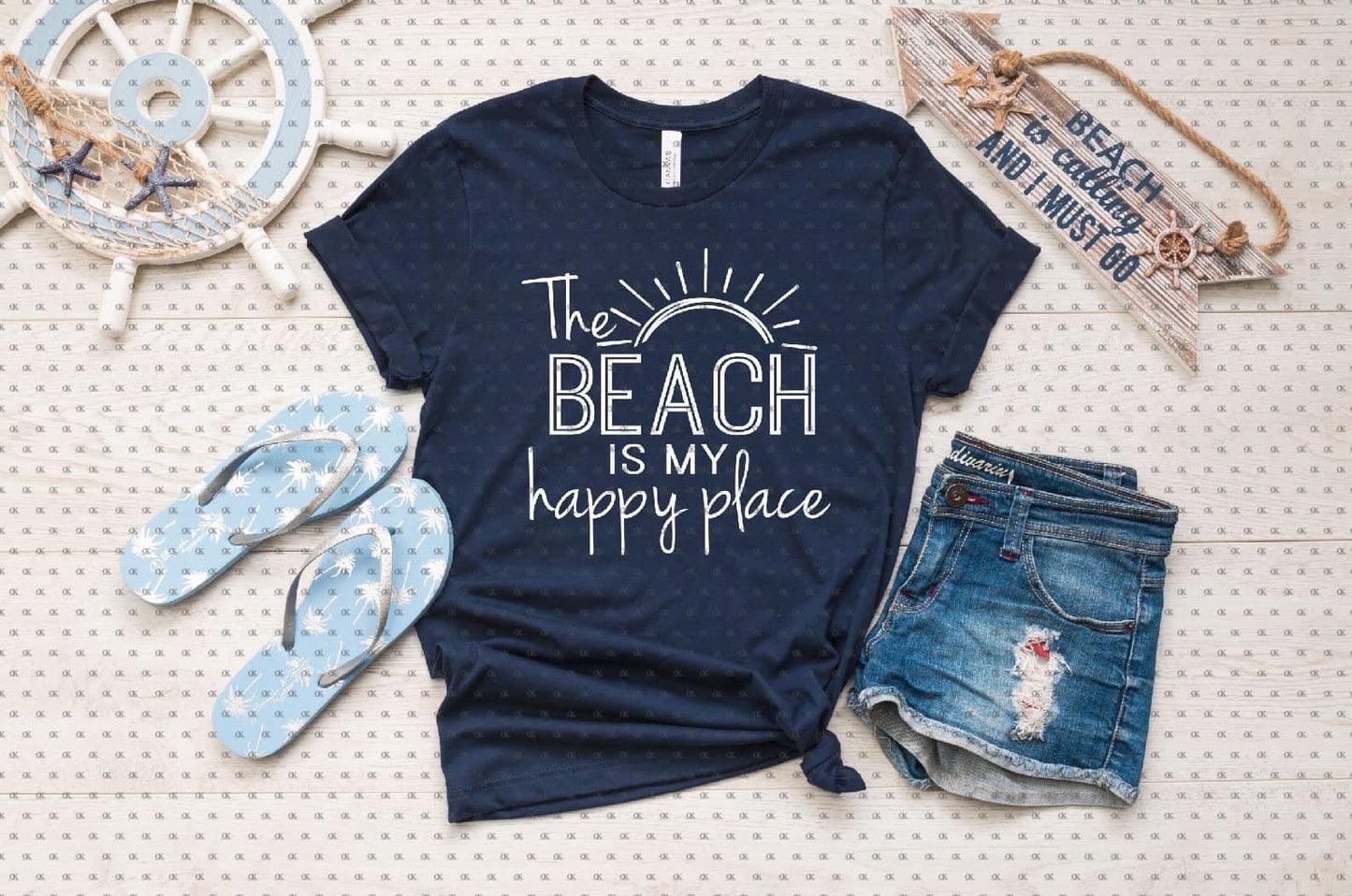 The Beach is my Happy Place Single Color (Adult)