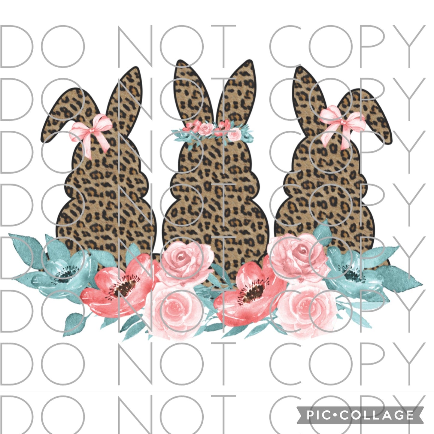 Triple Cheetah Bunnies (Sublimation)