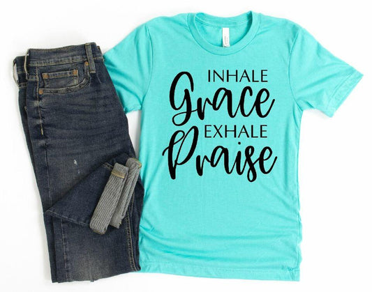 Inhale Grace Exhale Praise Single Color (Adult)