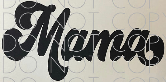 Mama Retro Font Single Color (Adult)