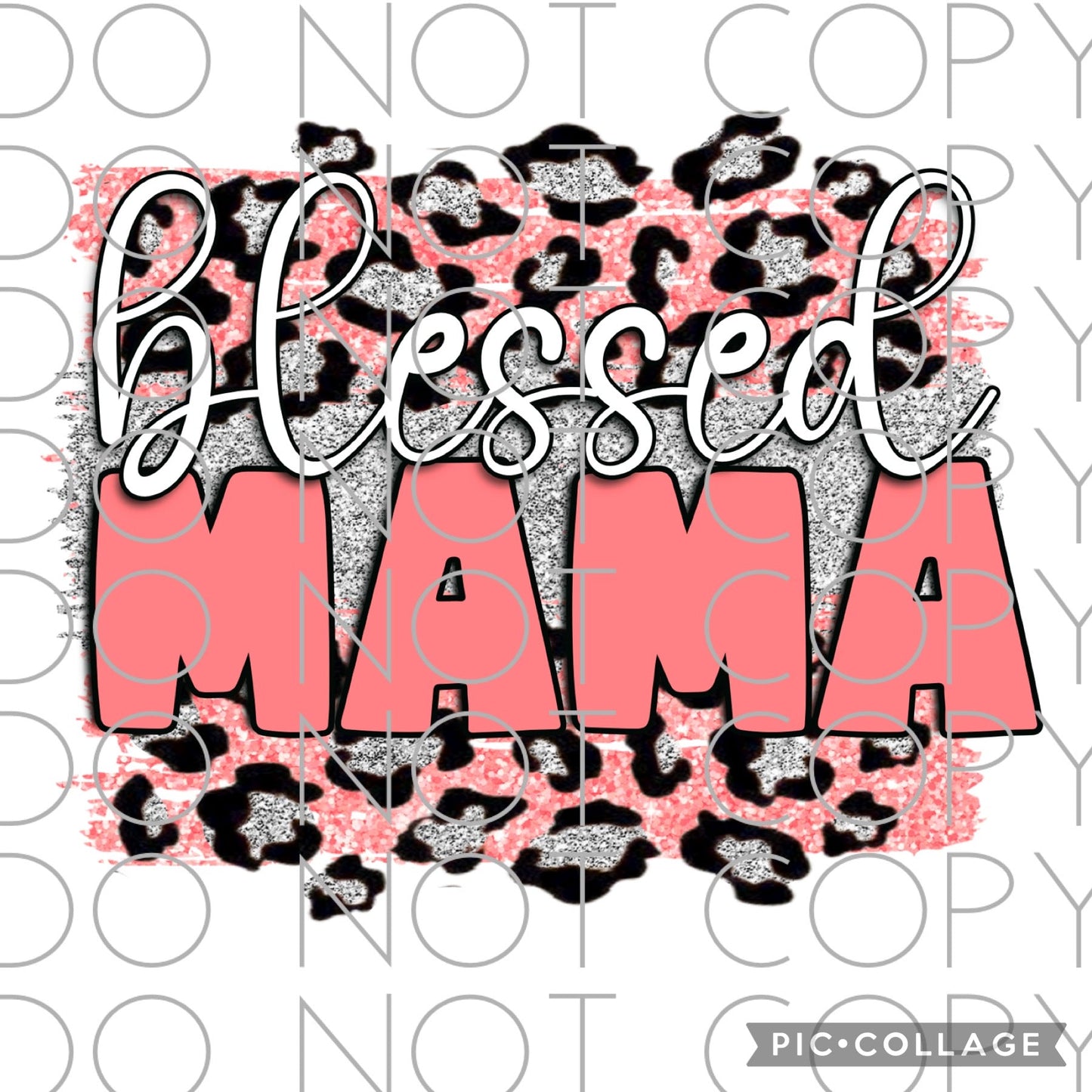 Blessed Mama with leopard brushstrokes (Sublimation)