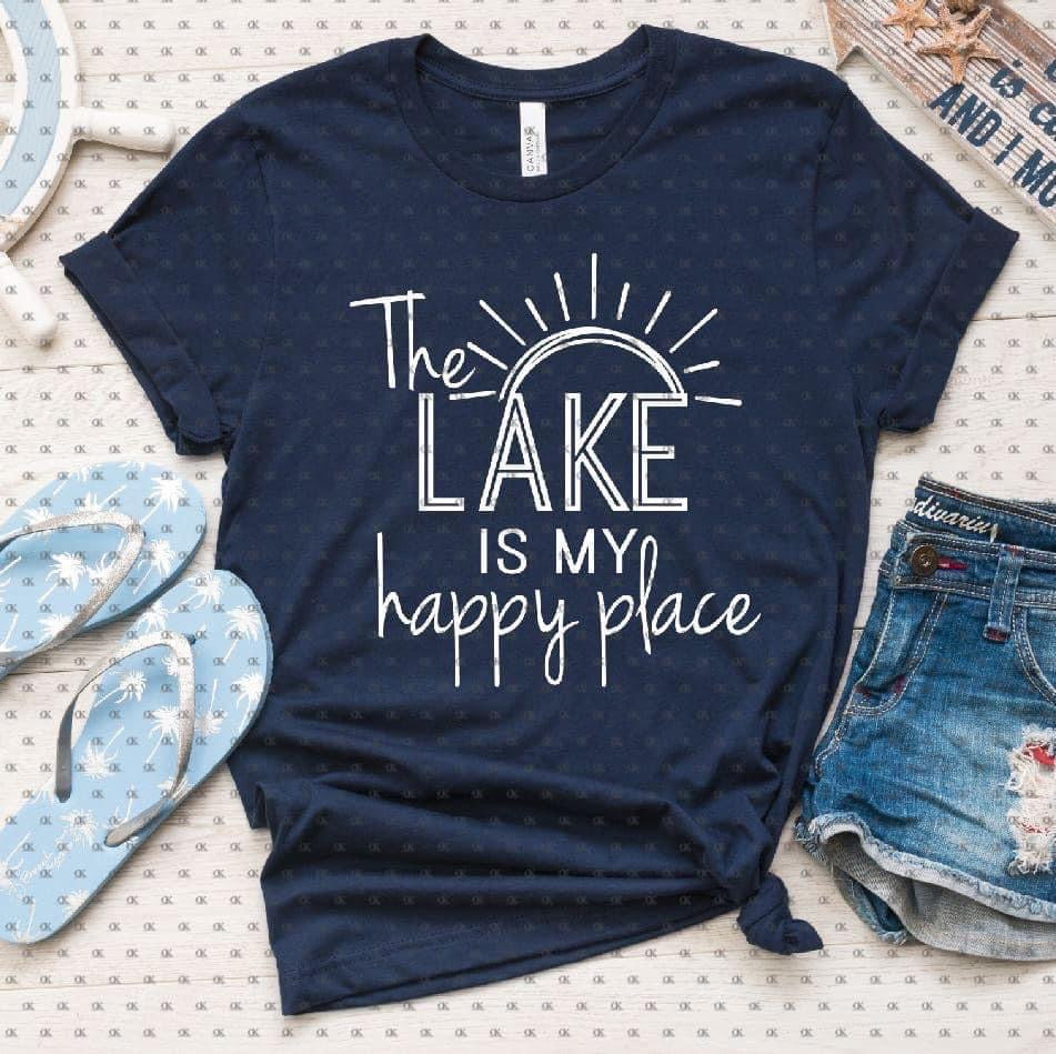 The Lake is my Happy Place Single Color (Adult)