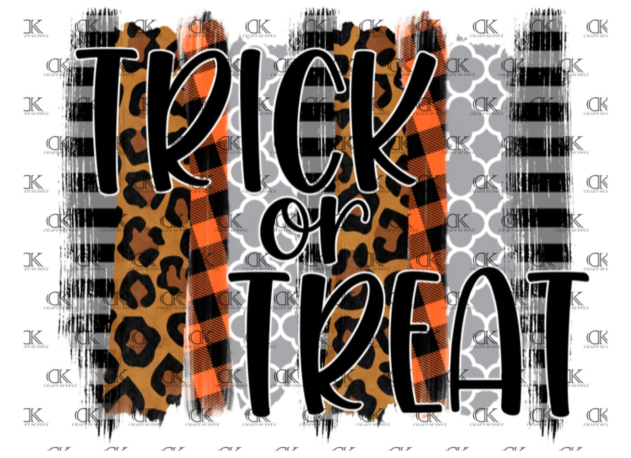 Trick or Treat Brushstroke Background (Sublimation)