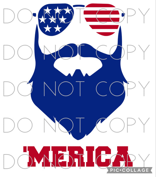 ‘Merica with bearded man (Direct To Film)