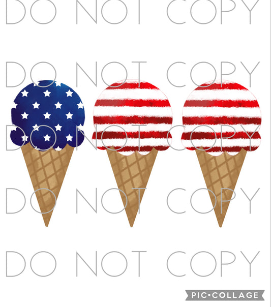 Patriotic Ice Cream Cones (Direct To Film)