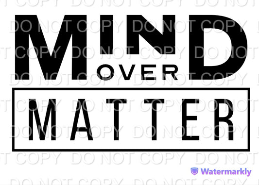 Mind Over Matter Single Color (Adult)