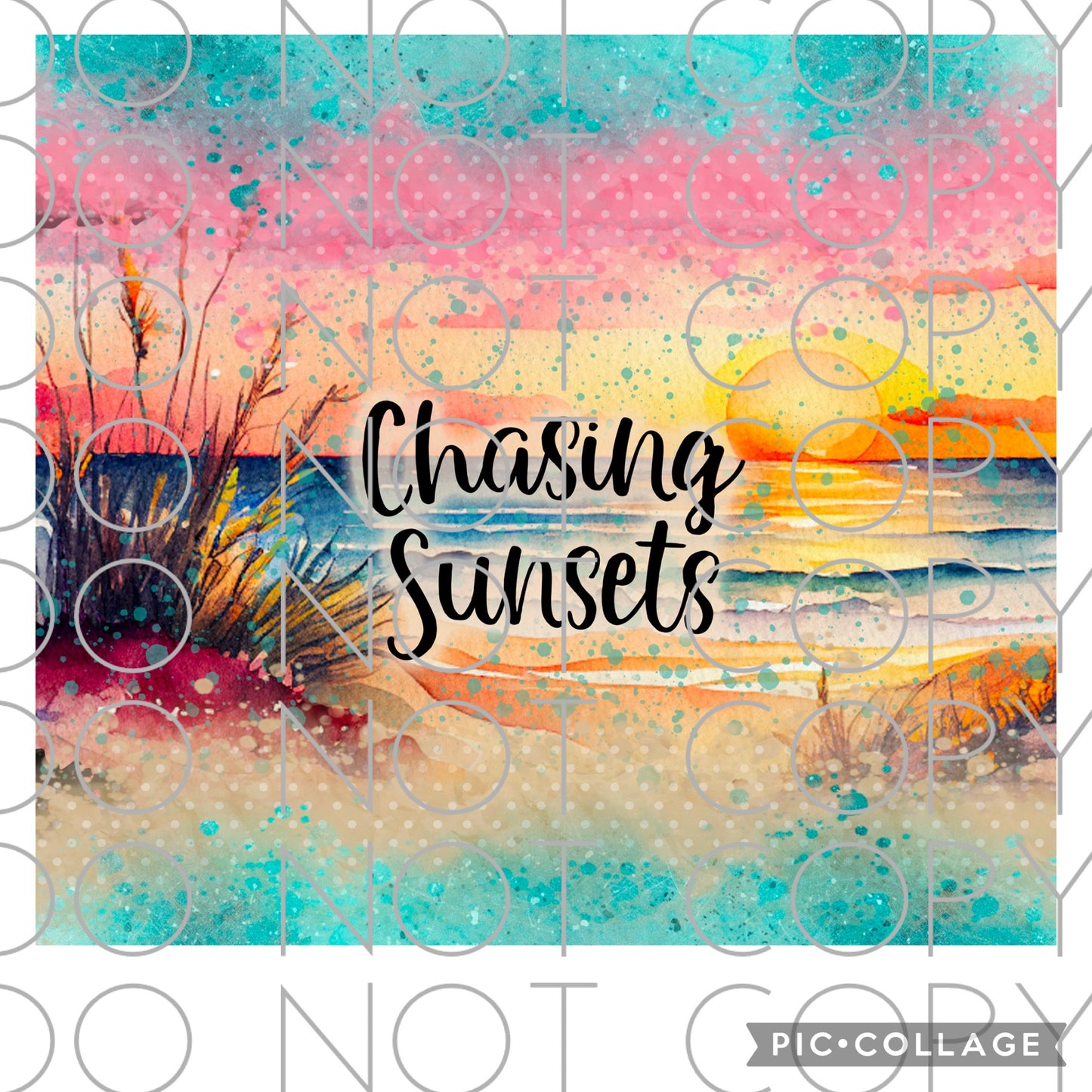 Chasing Sunsets (Sublimation Tumbler Wrap)