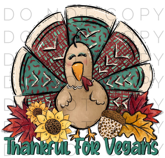 Thankful for Vegans (Sublimation)