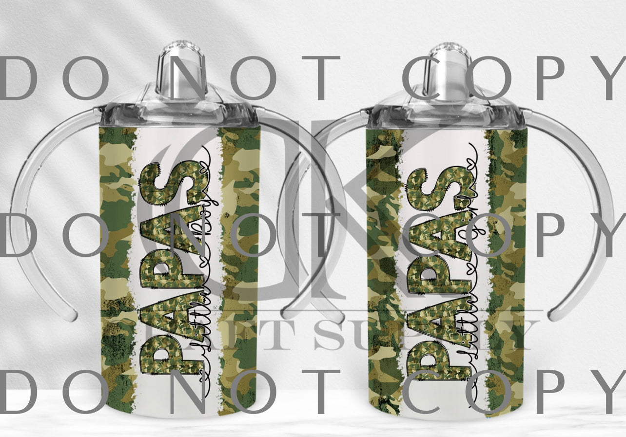 Split Camo Papa’s with Children (Sublimation Tumbler Wrap)