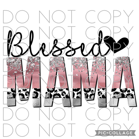 Blessed Mama with heart (Sublimation)