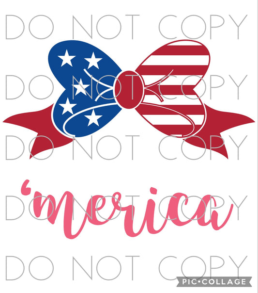 ‘Merica with bow (Sublimation)