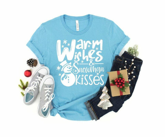 Warm Wishes and Snowman Kisses Single Color (Adult)