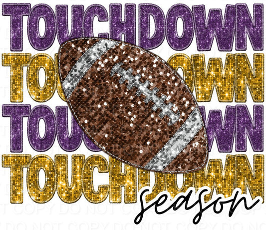 Touchdown Season Faux Sequins (Direct To Film)