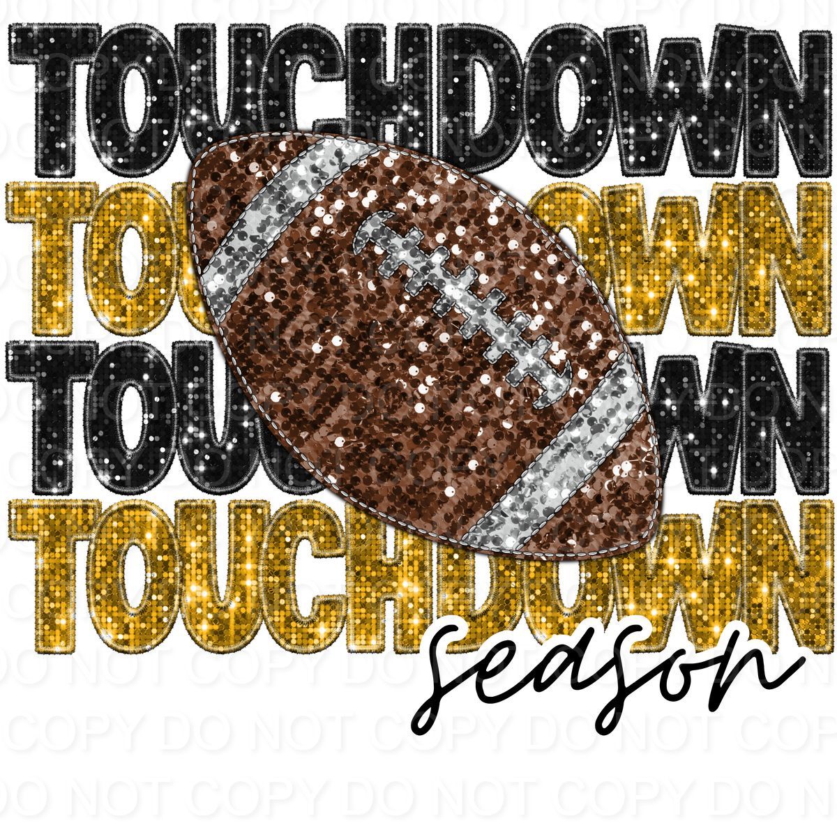 Touchdown Season Faux Sequins (Direct To Film)