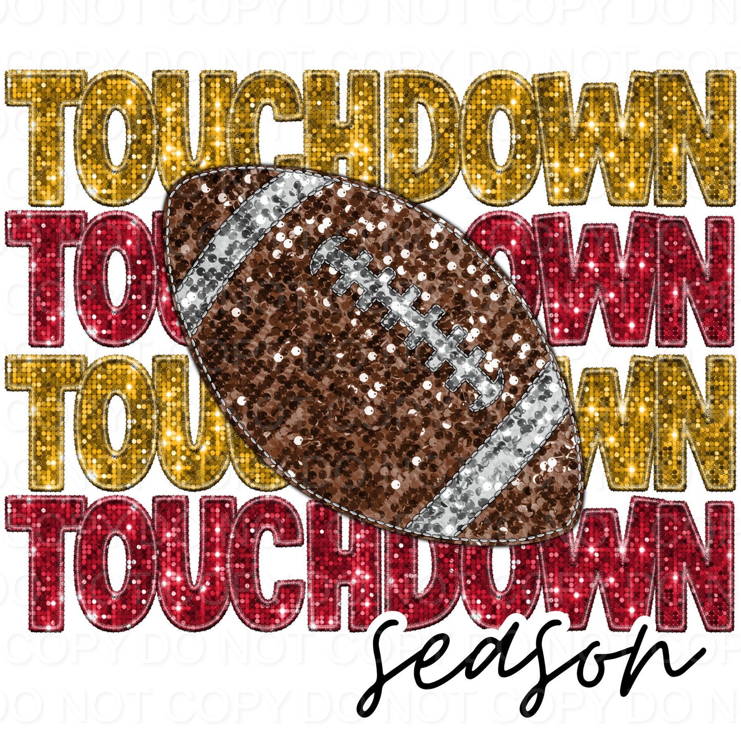 Touchdown Season Faux Sequins (Direct To Film)