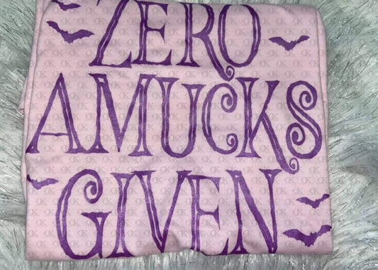 Zero Amucks Given Single Color (Adult)