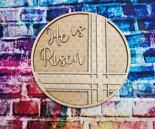 He is Risen 2 Layer Round